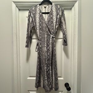 Michael Kors Snakeskin Wrap Dress